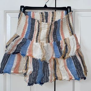 cute aerie stripped colorful skirt!